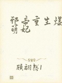 邪帝重生爆宠小萌妃