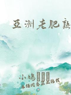 亚洲老肥熟妇
