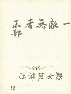 正者无敌一共几部