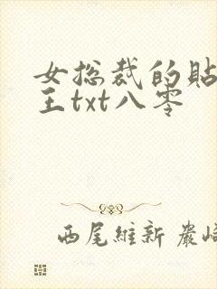 女总裁的贴身兵王txt八零
