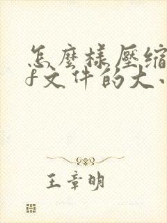 怎么样压缩pdf文件的大小