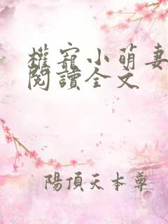 权宠小萌妻免费阅读全文
