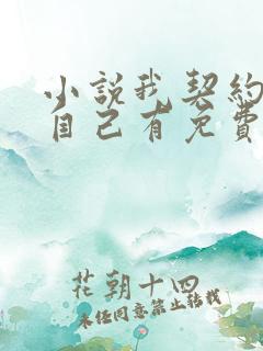 小说我契约了我自己有免费的吗