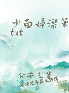 少白妇洁笔趣阁txt