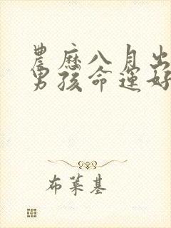 农历八月出生的男孩命运好吗