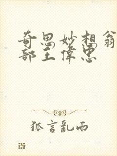 奇思妙想翁十三部王伟忠