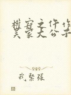 权宠之仵作医妃吴家大公子