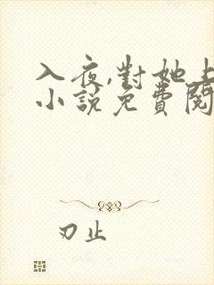 入夜,对她上瘾小说免费阅读完本