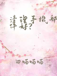 清理手机哪个软件好?