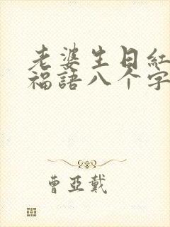 老婆生日红包祝福语八个字