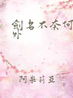 剑名不奈何 番外