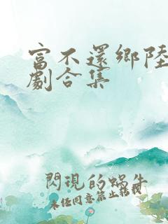 富不还乡陆鸣短剧合集
