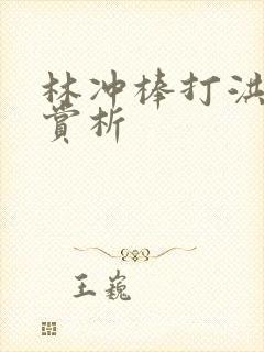 林冲棒打洪教头赏析