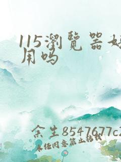 115浏览器好用吗