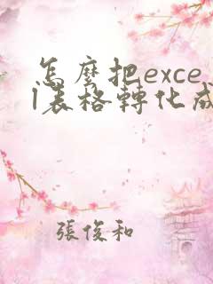 怎么把excel表格转化成pdf