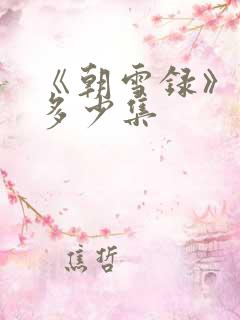《朝雪录》一共多少集