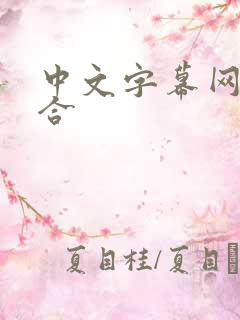 中文字幕网色综合