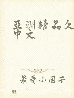 亚洲精品久久久中文