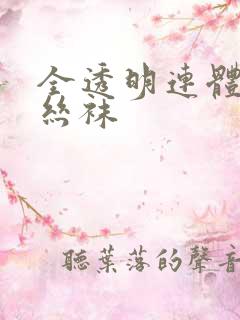 全透明连体开裆丝袜