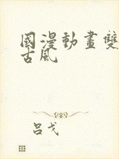 国漫动画双男主古风