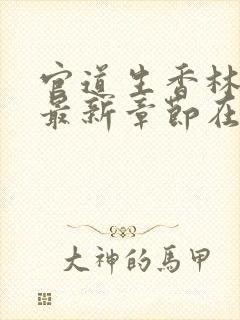 官道生香林朝阳最新章节在线阅读