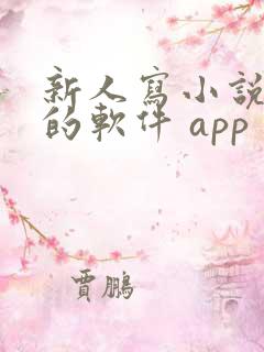 新人写小说赚钱的软件 app