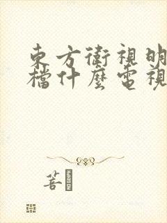 东方卫视明天接档什么电视剧