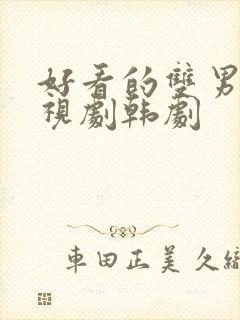 好看的双男主电视剧韩剧