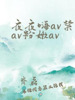 夜夜嗨av禁果av粉嫩av