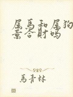 属马和属狗做生意合财吗