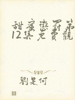 甜蜜惩罚第一季12集免费观看