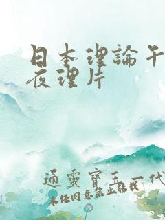 日本理论午午伦夜理片