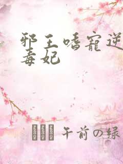 邪王嗜宠逆天小毒妃