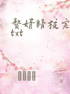 赘婿精校完整版txt