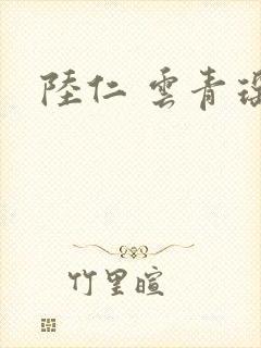 陆仁 云青瑶