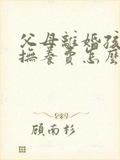 父母离婚孩子的抚养费怎么判定