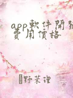 app软件开发费用价格