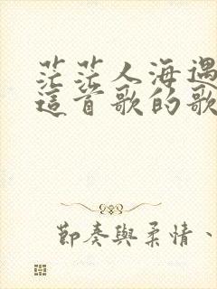 茫茫人海遇到你这首歌的歌名是什么