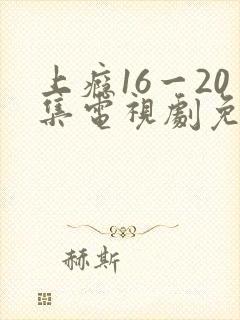 上瘾16一20集电视剧免费观看