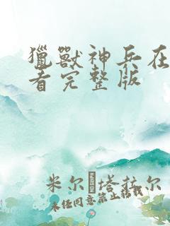猎兽神兵在线观看完整版
