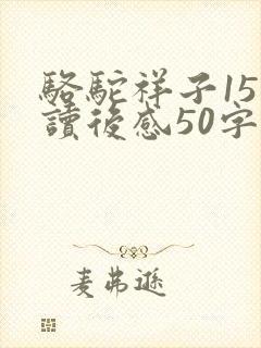 骆驼祥子15章读后感50字