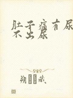 肚子痛有尿意排不出尿