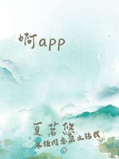 啊app