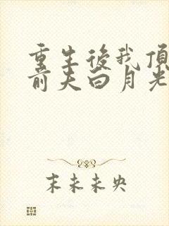 重生后我顶替了前夫白月光全本阅读
