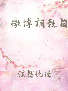 微博调教日记