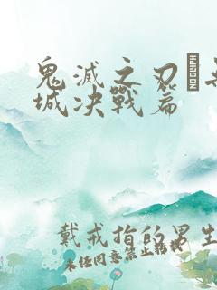 鬼灭之刃·无限城决战篇