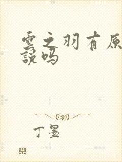 云之羽有原著小说吗