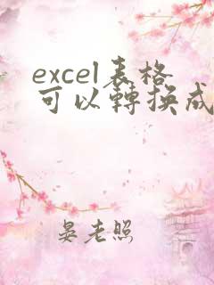 excel表格可以转换成pdf吗