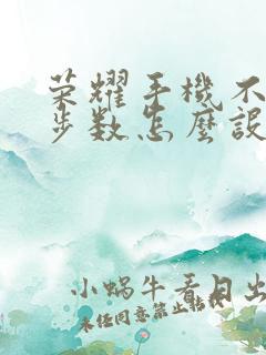 荣耀手机不显示步数怎么设置