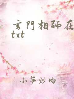 玄门相师在都市txt